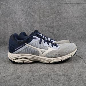Mizuno Shoes Women 9 Athletic Trainer Wave Inspire 16 Running Sport Sneaker Blue